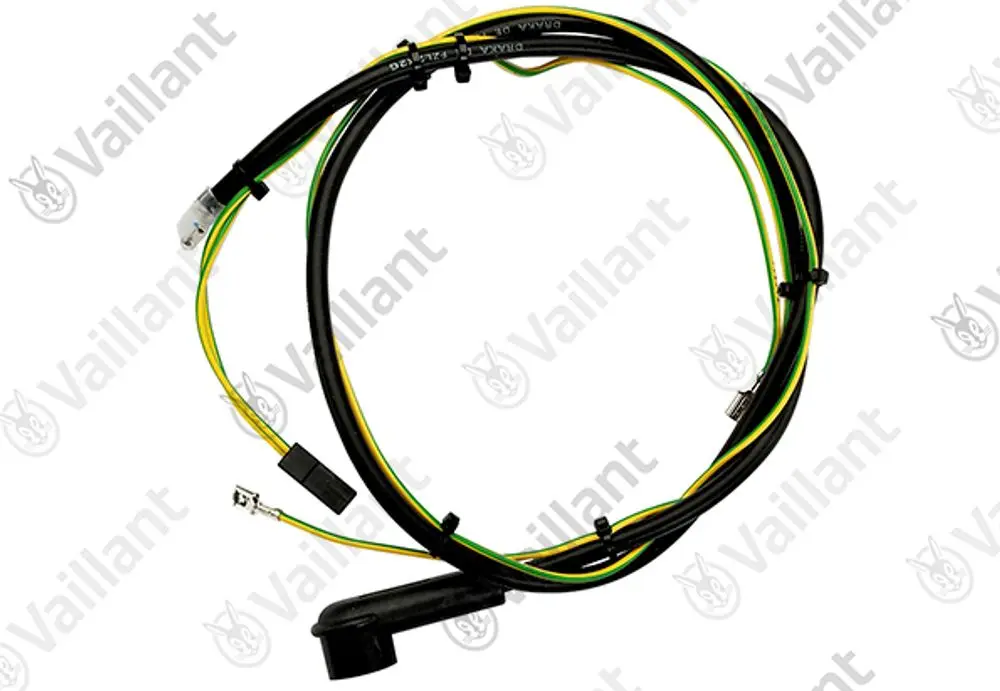 Vaillant Zündkabel mit mehreren farbigen Drähten und Anschlüssen, geeignet für verschiedene Modelle der Marke Vaillant.